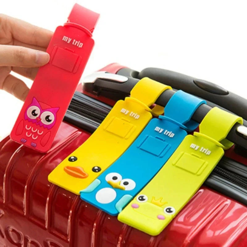 Lovely Silicone Luggage Tag Boarding Pass Luggage Tag Checked Fashion Travel Suitcase Tags Consignment Tags Hanging Tags
