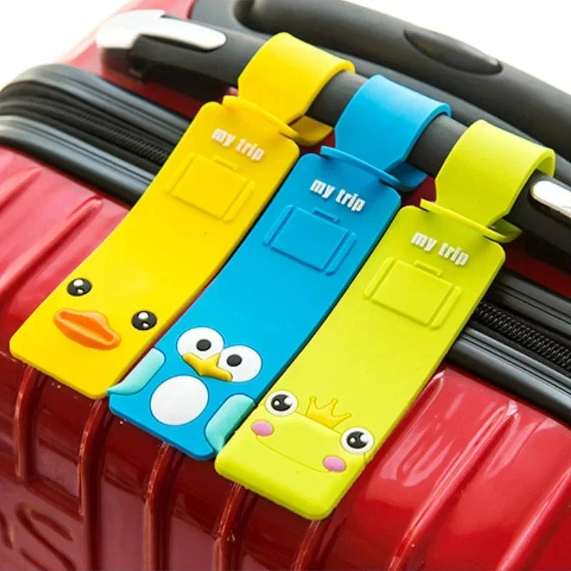 Lovely Silicone Luggage Tag Boarding Pass Luggage Tag Checked Fashion Travel Suitcase Tags Consignment Tags Hanging Tags