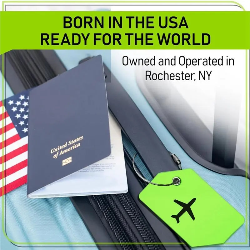 ABRT-Easy Identification Luggage Tags 4-Pack Untethered Set For Suitcases& Travel Bags Includes Partial Privacy Cover
